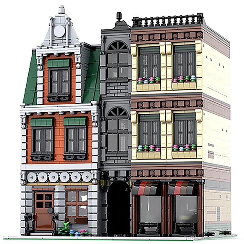 Street Sights MOC 37229 Modular DownTown City Center by PeetersKevin