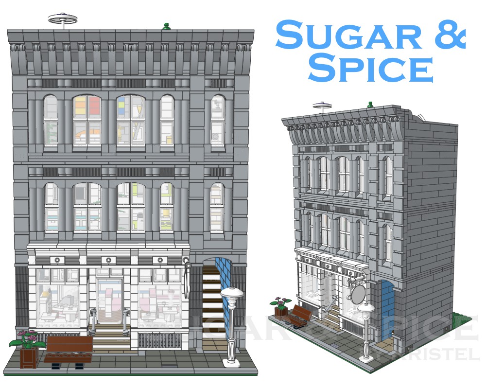 STREET SIGHT MOC 10934 Sugar and Spice by Kristel MOCBRICKLAND 