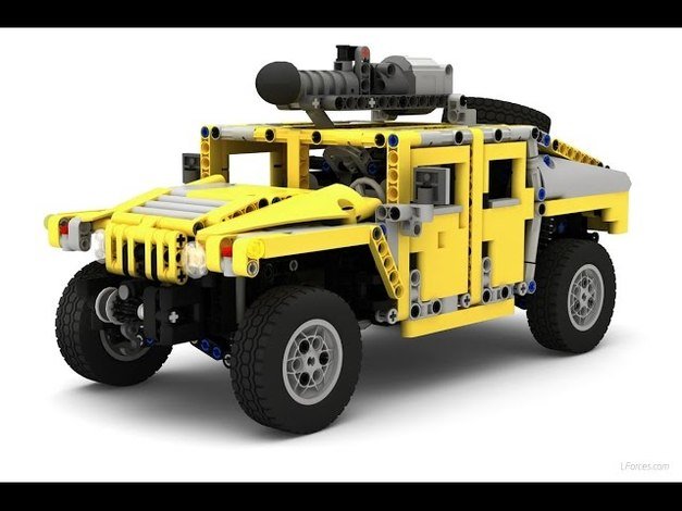 MOC 2988 Technic Humvee / Hummer H1 by LForces