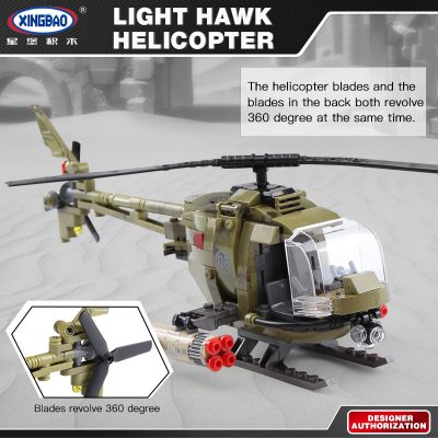 XINGBAO Across The Battlefield：Light Hawk Helicopter XB-06013