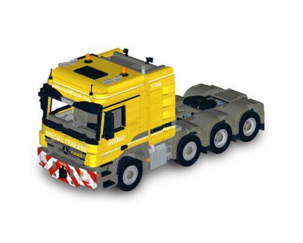 Technic MOC 6074 Mercedes Benz Actros 4165 MP3 Nooteboom Desgined By JaapTechnic
