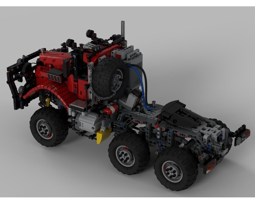 TECHNIC MOC 28325 All-Terrain Offroad Truck Type 2 Red Remote Controlled By Le..g0laus MOCBRICKLAND