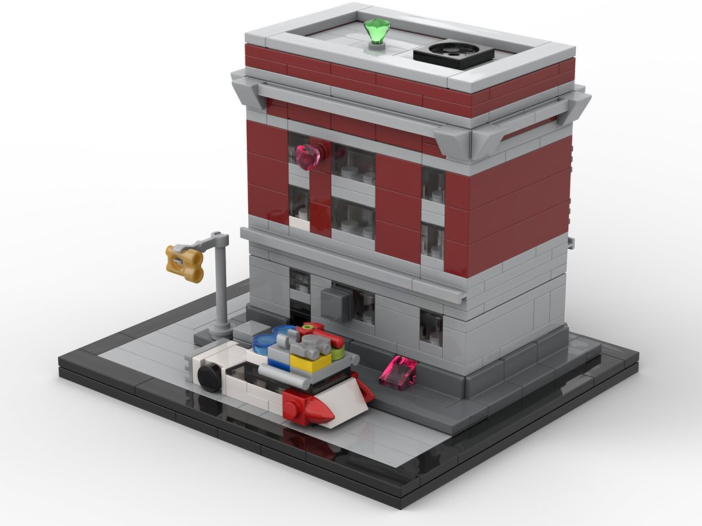 MOC 10967 Firehouse Headquarters (Ghostbusters) by De_Marco MOCBRICKLAND