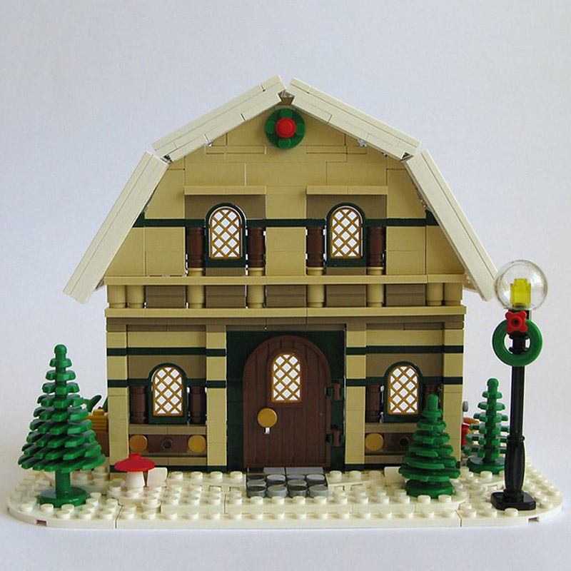 STREET SIGHT MOC 10631 Winter Barn House by Kristel MOCBRICKLAND