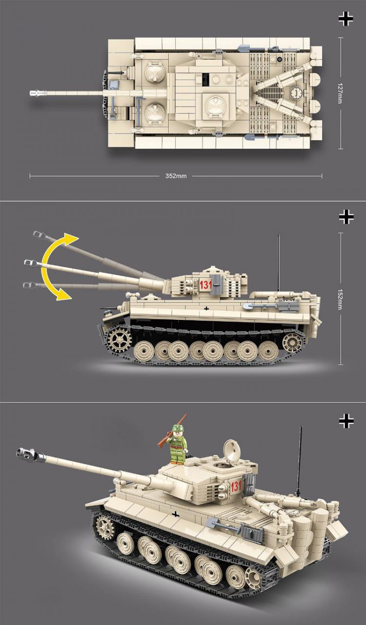 QUANGUAN 100061 Tiger Tank 131