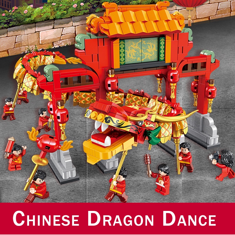 PANLOSBRICK 610006 New Year Dragon Dance