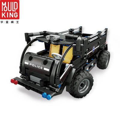 MOULD KING 13008 City SWAT Team Police RC Car Remote Control Truck Building Blocks Technic Car
