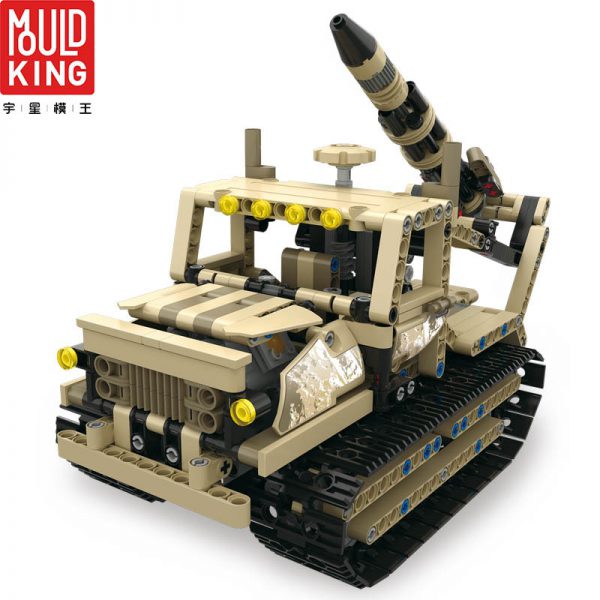 MOULD KING 13012 RC Car Crawler Truck Remote Control WW2 Rocket Building Blocks Technic Military Tank