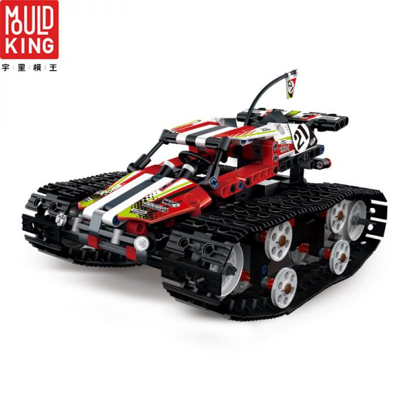 MOULD KING 13024 RC Crawler Racing Car Remote Control RC Tracked Racer Building Blocks City Technic