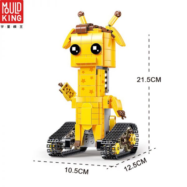 MOULD KING 13044 RC Action Figure Robot Giraffe Deer Remote Control Crawler Building Blocks Technic RC