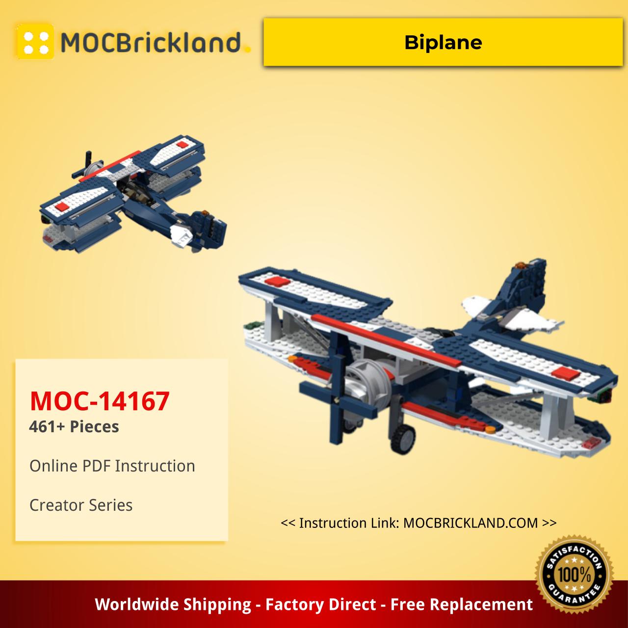 Creator MOC-14167 Biplane by Nequmodiva MOCBRICKLAND