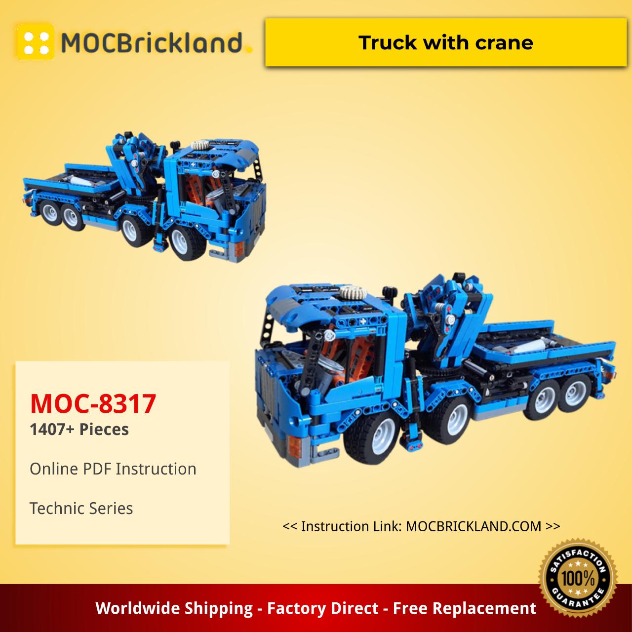 Technic MOC-8317 Truck with crane by ErikLeppen MOCBRICKLAND