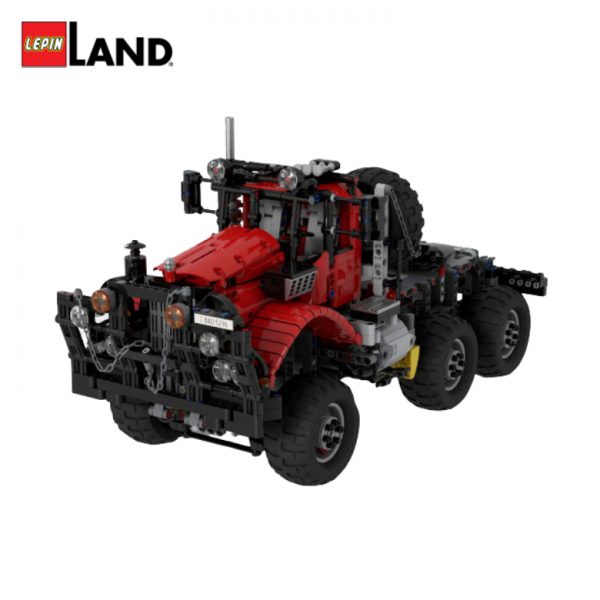 technic moc 28325 all terrain offroad truck type 2 red remote controlled by legolaus mocbrickland