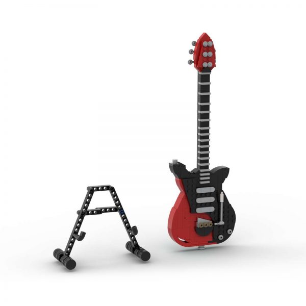 CREATOR MOC 62847 Guitar Red Special and Display Stand MOCBRICKLAND 3