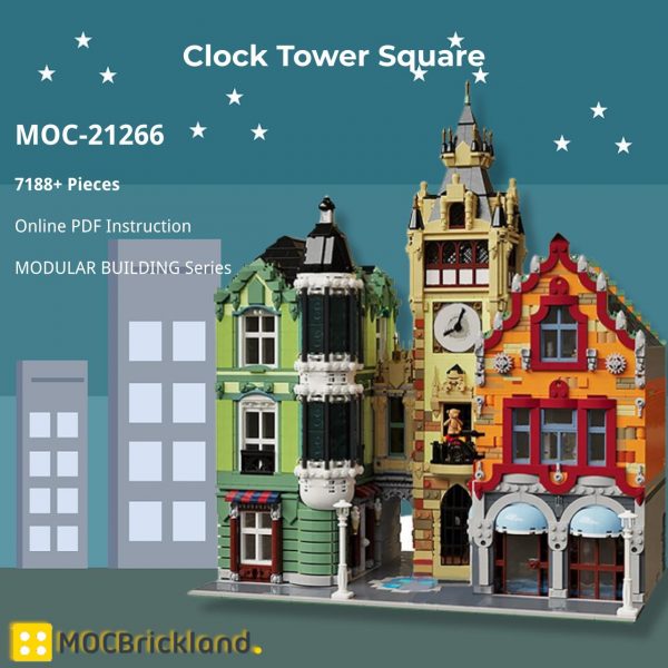 MOCBRICKLAND MOC 21266 Clock Tower Square 2