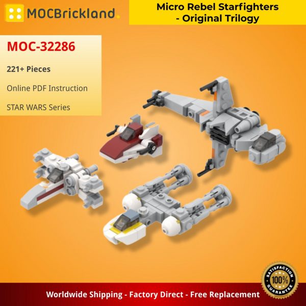 MOCBRICKLAND MOC 32286 Micro Rebel Starfighters – Original Trilogy 2