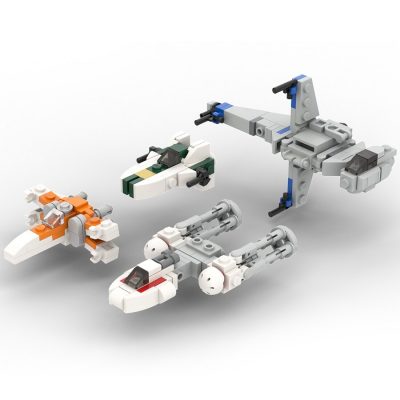 MOCBRICKLAND MOC 33057 Micro Resistance Starfighters 1