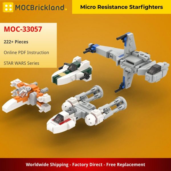 MOCBRICKLAND MOC 33057 Micro Resistance Starfighters 2