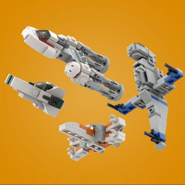 MOCBRICKLAND MOC 33057 Micro Resistance Starfighters 4