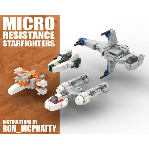 MOCBRICKLAND MOC 33057 Micro Resistance Starfighters 6
