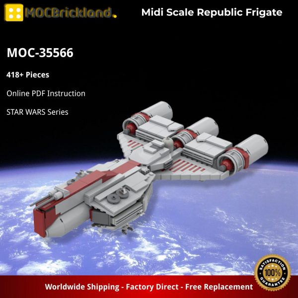 MOCBRICKLAND MOC 35566 Midi Scale Republic Frigate 2