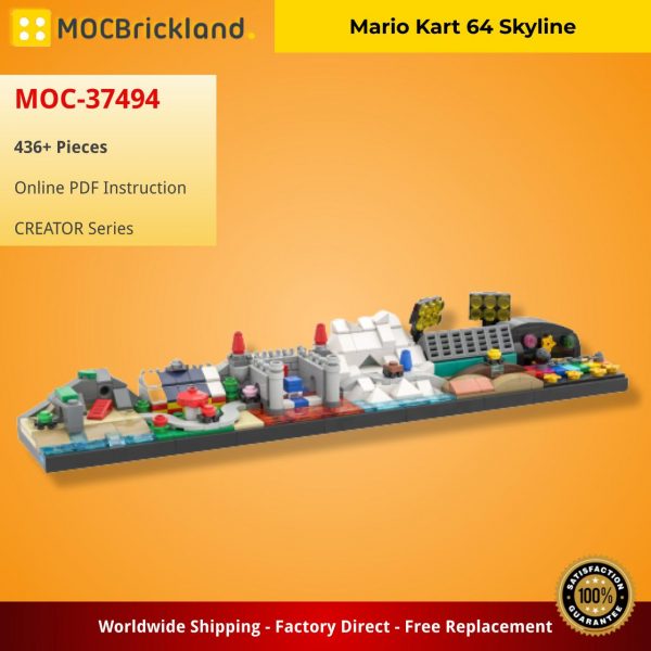 MOCBRICKLAND MOC 37494 Mario Kart 64 Skyline 2