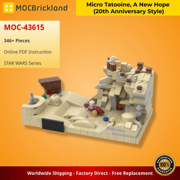 MOCBRICKLAND MOC 43615 Micro Tatooine A New Hope 20th Anniversary Style 2