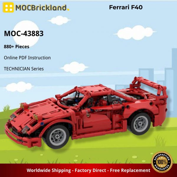 MOCBRICKLAND MOC 43883 Ferrari F40 2