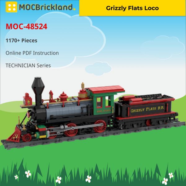 MOCBRICKLAND MOC 48524 Grizzly Flats Loco