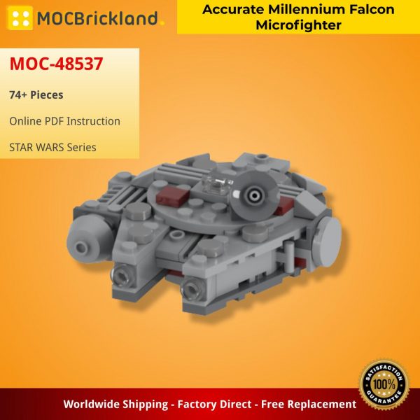 MOCBRICKLAND MOC 48537 Accurate Millennium Falcon Microfighter 2