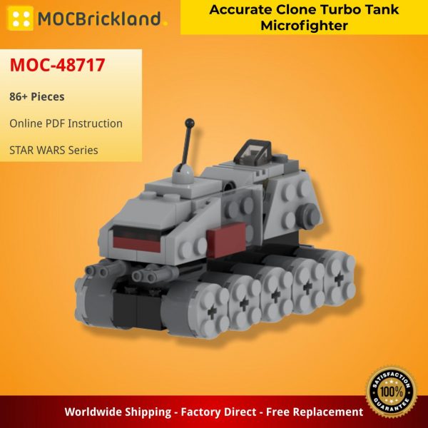 MOCBRICKLAND MOC 48717 Accurate Clone Turbo Tank Microfighter 2