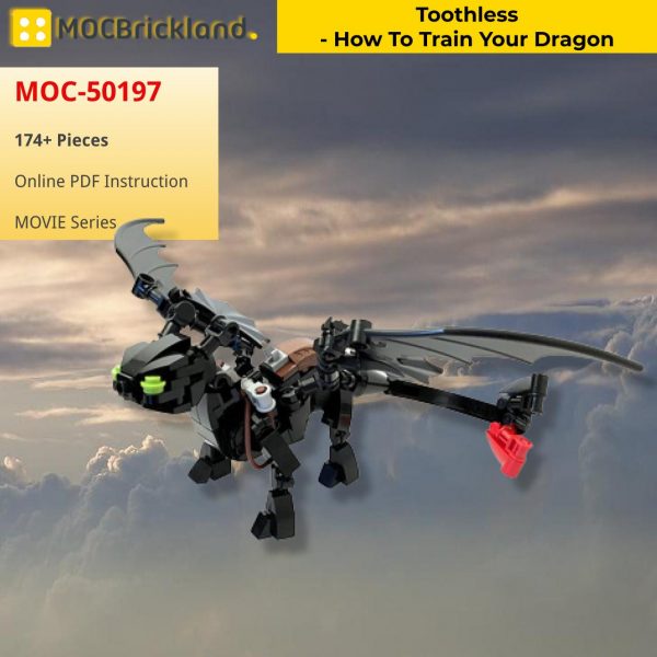 MOCBRICKLAND MOC 50197 Toothless – How to Train Your Dragon 2