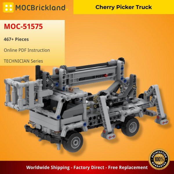 MOCBRICKLAND MOC 51575 Cherry Picker Truck 2