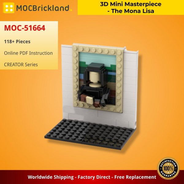 MOCBRICKLAND MOC 51664 3D Mini Masterpiece The Mona Lisa 2