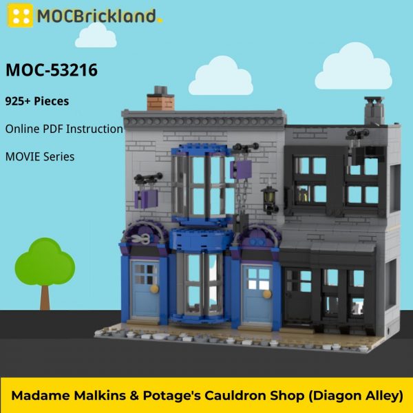 MOCBRICKLAND MOC 53216 Madame Malkins Potages Cauldron Shop Diagon Alley 2