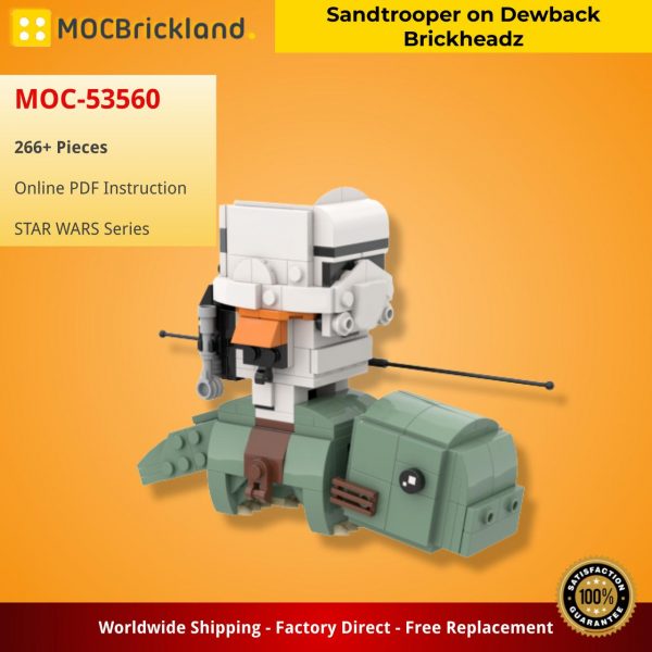 MOCBRICKLAND MOC 53560 Sandtrooper on Dewback Brickheadz 2