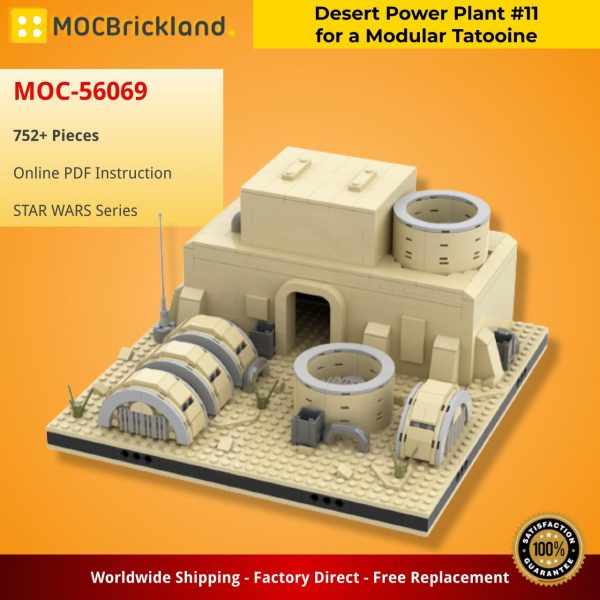 MOCBRICKLAND MOC 56069 Desert Power Plant 11 for a Modular Tatooine 2