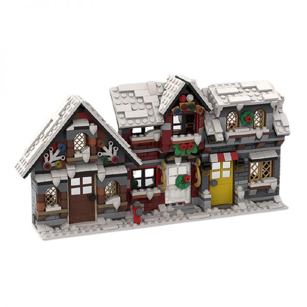 MOCBRICKLAND MOC 58700 Three Little Winter Houses 3