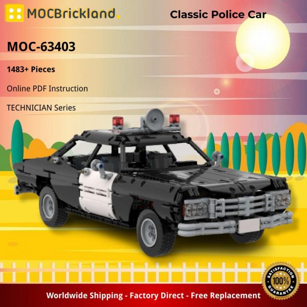 MOCBRICKLAND MOC 63403 Classic Police Car 2