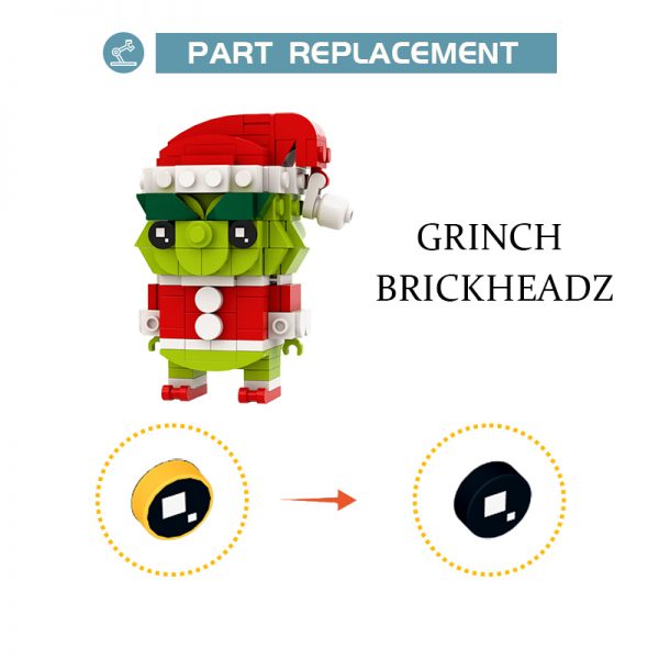MOCBRICKLAND MOC 64380 Grinch Brickheadz 1