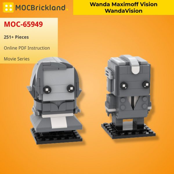 MOCBRICKLAND MOC 65949 Wanda Maximoff Vision WandaVision 2