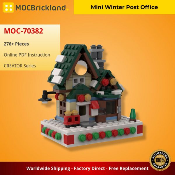 MOCBRICKLAND MOC 70382 Mini Winter Post Office 2
