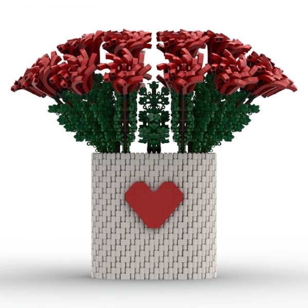 MOCBRICKLAND MOC 88699 Two Dozen Red Roses 5