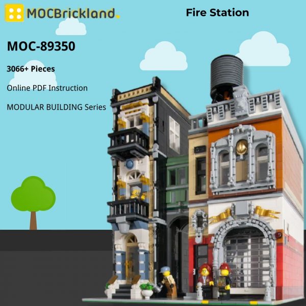 MOCBRICKLAND MOC 89350 Fire Station 2