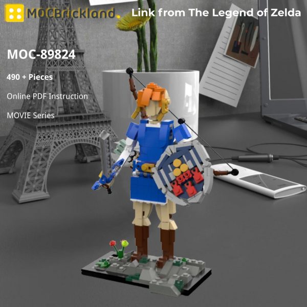 MOCBRICKLAND MOC 89824 Link from The Legend of Zelda 2