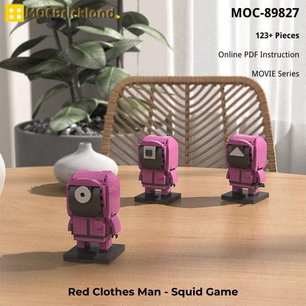 MOCBRICKLAND MOC 89827 Red Clothes Man – Squid Game