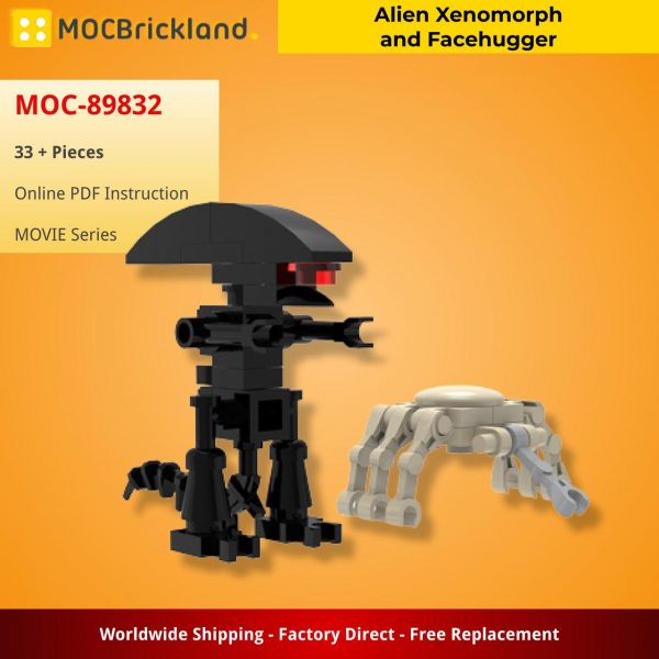 MOCBRICKLAND MOC 89832 Alien Xenomorph and Facehugger 2