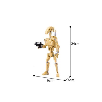 MOCBRICKLAND MOC 89834 Custom Star Wars Battle Droid 3