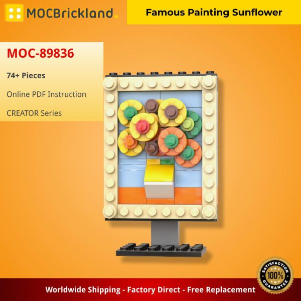 MOCBRICKLAND MOC 89836 Famous Painting Sunflower 2