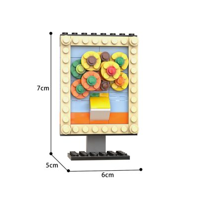 MOCBRICKLAND MOC 89836 Famous Painting Sunflower 3